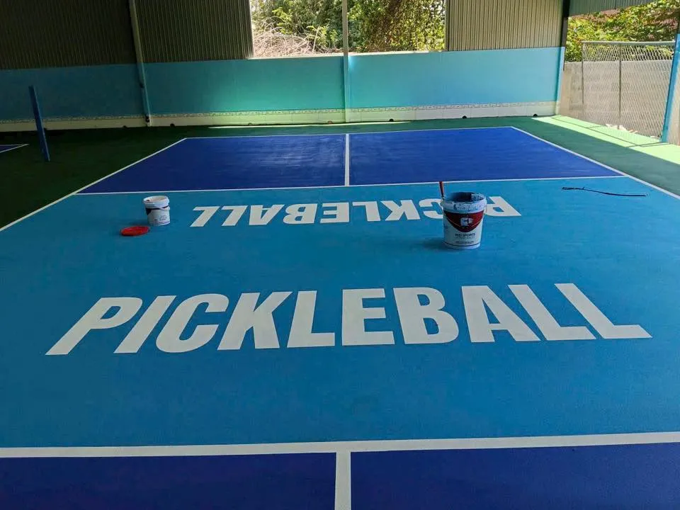 Thi công sân Pickleball xã Quế Phước, Đà Nẵng